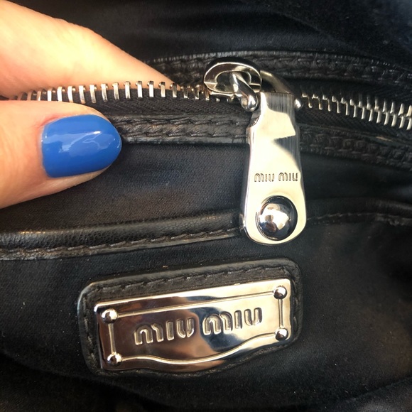 Beautiful Miu Miu by Prada Matelasse Black Supple leather Bag - Picture 11 of 13